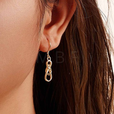 925 Sterling Silver Dangle Earrings for Women EJEW-F341-03G-1