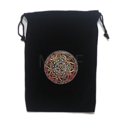 Velvet Tarot Cards Storage Drawstring Bags PW-WGD1949-08-1