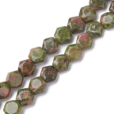 Natural Unakite Beads Strands G-K359-C15-01-1