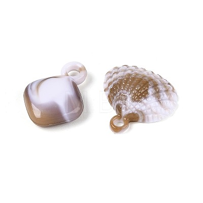 Ocean Opaque Acrylic Pendants OACR-T030-18M-1
