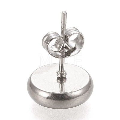 Non-Tarnish 304 Stainless Steel Stud Earring Settings LS-STAS-K202-05C-P-1