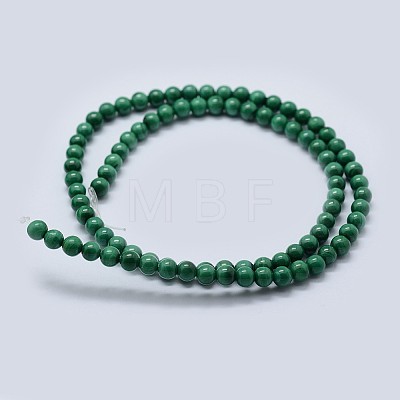 Natural Malachite Beads Strands G-F571-27AB1-10mm-1