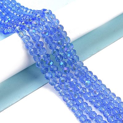 Electroplate Glass Beads Strands EGLA-A044-T4mm-L14-1