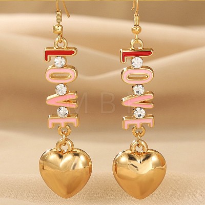 Alloy & Enamel Dangle Earrings FS-WG632E1-02-1