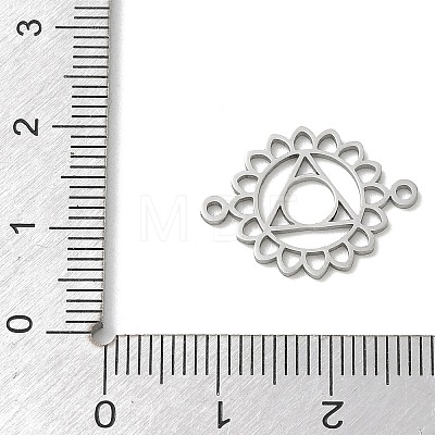 Chakra 304 Stainless Steel Connector Charms SA-CBA28C1-01A-P-1