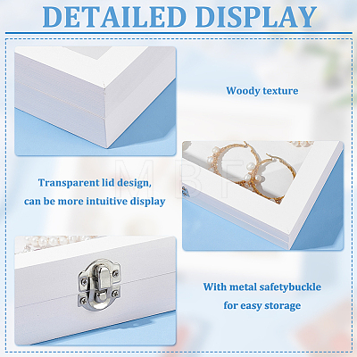 Rectangle Wooden Jewelry Presentation Box AJEW-WH0083-61-1