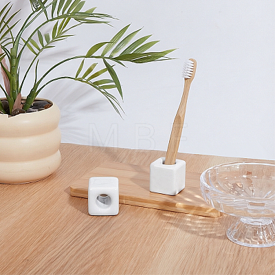 Porcelain Electric Toothbrush Holder AJEW-WH0481-696B-1