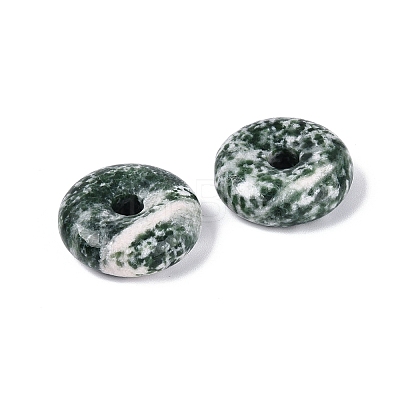 Natural Green Spot Jasper Pendants G-Q601-30B-05-1