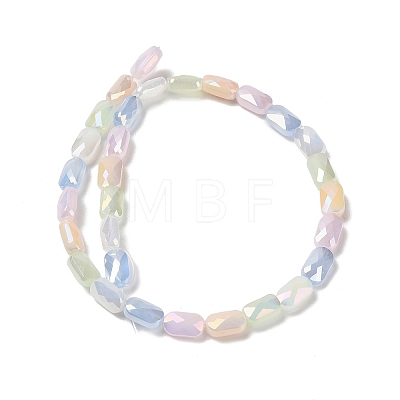 Electroplate Glass Beads Strands X-EGLA-P065-02A-01-1