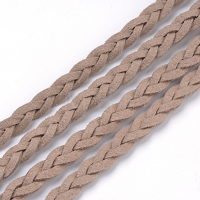 Braided Faux Suede Cord LW-Q008-2.7mm-1109-1