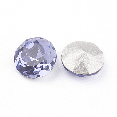 Pointed Back & Back Plated K9 Glass Rhinestone Cabochons RGLA-J012-8mm-539-1