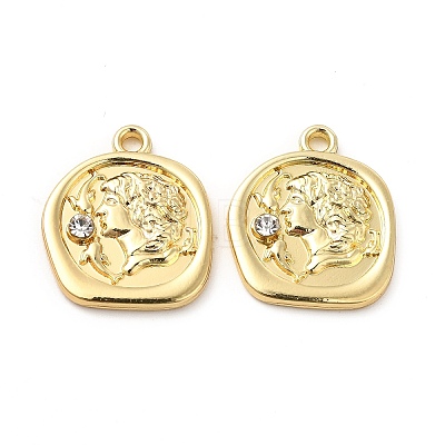 Rack Plating Alloy Rhinestone Pendants FIND-G044-16LG-1