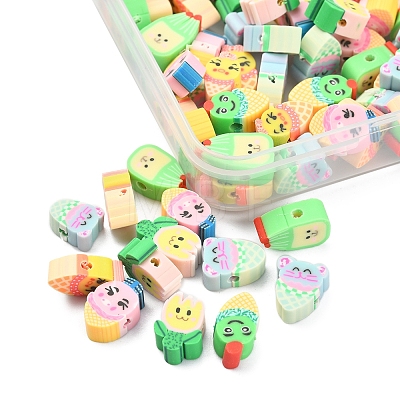 Handmade Polymer Clay Beads CLAY-YW0001-65-1