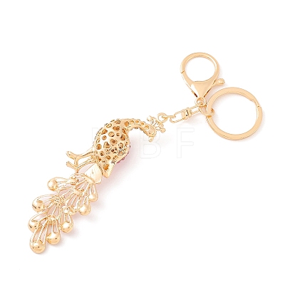 Alloy Rhinestone Keychain PW-WG42533-02-1