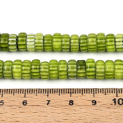 Handmade Millefiori Glass Beads Strands X-LAMP-T021-27B-07-1