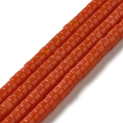 Synthetic Coral Beads Strands G-H230-50-1