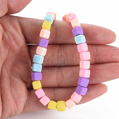 Handmade Polymer Clay Beads Strands X-CLAY-T020-09F-1