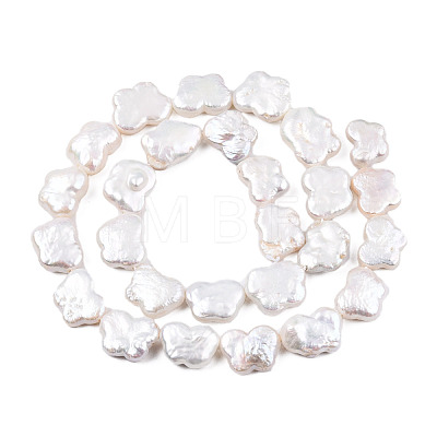 Natural Baroque Pearl Keshi Pearl Beads Strands PEAR-N021-17-1