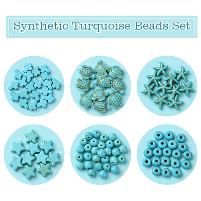 Synthetic Turquoise Beads Set G-FS0005-82-1