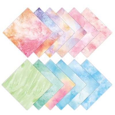 12 Sheets Watercolour Scrapbook Paper Pad PW-WG4A86D-01-1