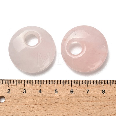 Natural Rose Quartz Pendants G-H073-05C-1