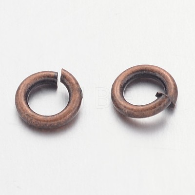 Red Copper Color Brass Open Jump Rings X-JRC5MM-R-1