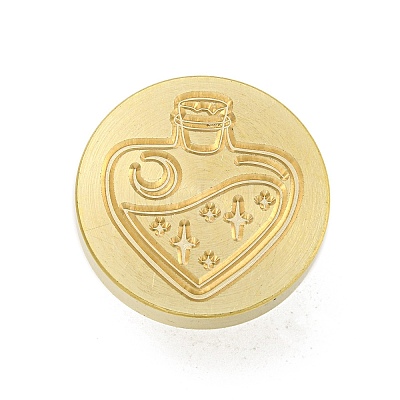 Wax Seal Brass Stamp Head AJEW-G056-01S-1