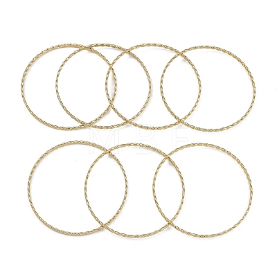 7Pcs Vacuum Plating 201 Stainless Steel Bangles Sets BJEW-F476-06G-03-1