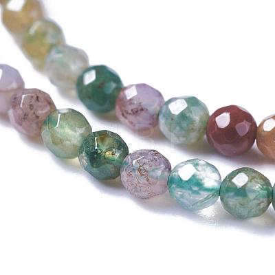 Natural Indian Agate Bead Strands G-A129-3mm-03-1