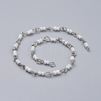 Handmade Glass Seed Beaded Chains AJEW-JB00499-1