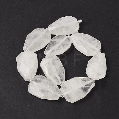 Natural Quartz Crystal Beads Strands G-P548-B02-01-1