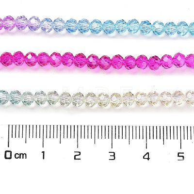 Transparent Painted Glass Beads Strands LS-DGLA-A034-T4mm-A14-1