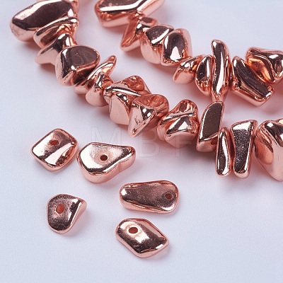 Electroplate Non-magnetic Synthetic Hematite Beads Strands G-K250-03A-RG-1