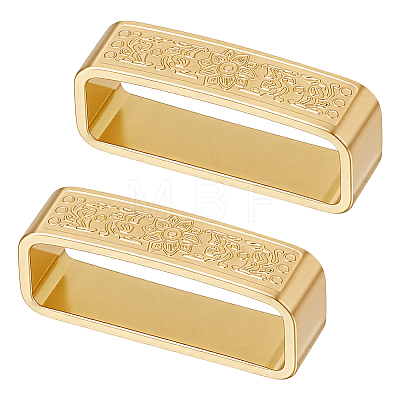 2Pcs Brass Belt Keeper Rings FIND-PH0061-85B-1