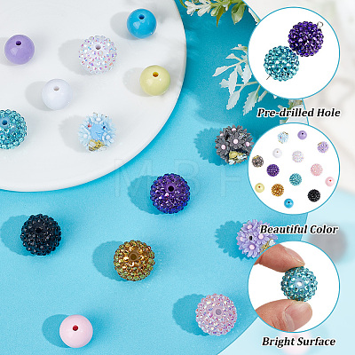 6Pcs 6 Colors Handmade Polymer Clay Beads CLAY-PA0001-47-1