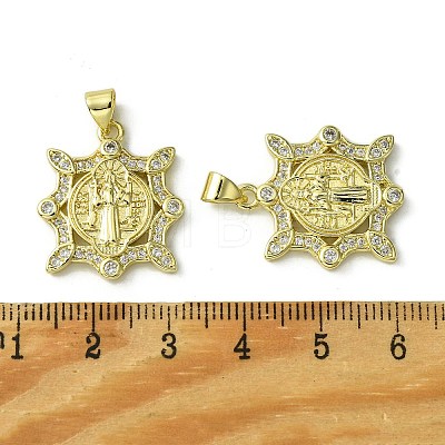 Brass Micro Pave Cubic Zirconia Pendants KK-H472-53N-G-1