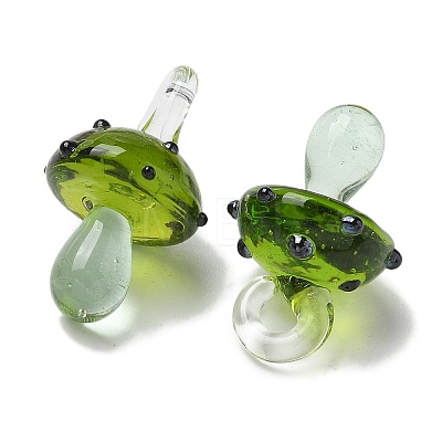 Handmade Lampwork Pendants LAMP-M021-01R-1