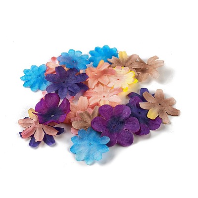 Creative DIY Flower Pattern Resin Button Art Kits DIY-G087-02-1