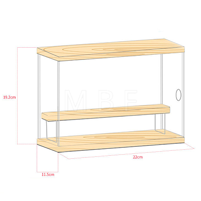 Assemble Acrylic Toy Display Boxes ODIS-WH0027-020-1