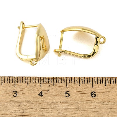 Brass Hoop Earrings Findings KK-B089-41G-1