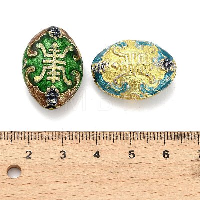 Handmade Cloisonne Beads CLB-Z001-03G-02-1