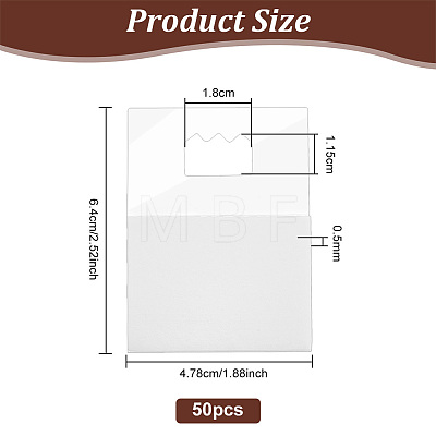 PVC Back Adhesive Slot Hole Hang Tabs AJEW-WH0329-78-1