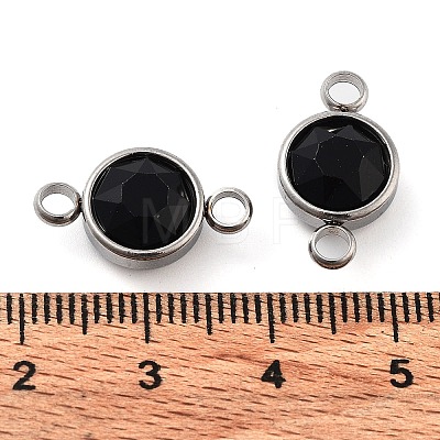 Glass Connector Charms GLAA-G018-P13-1