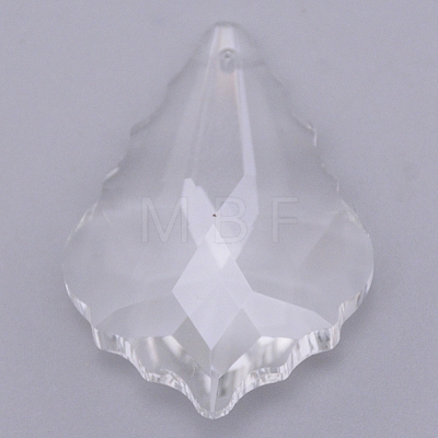 Transparent Glass Big Pendants GLAA-WH0022-23-1