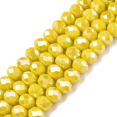 Electroplate Glass Beads Strands LS-EGLA-A044-P6mm-B04-1
