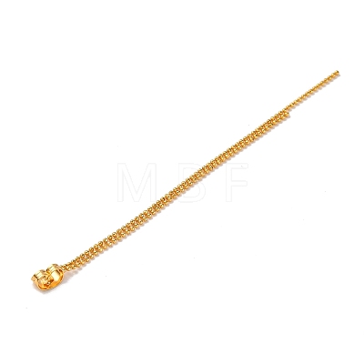 Brass Ball Chain Ear Nuts KK-G510-18G-1