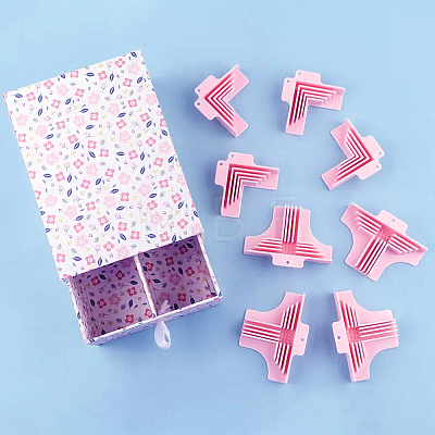8Pcs Plastic Corner Guides for Chipboard Boxes NDIS-WH0696-881A-1
