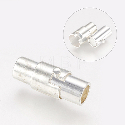 Brass Magnetic Screw Clasps X-MC078-S-1