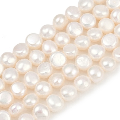 Natural Cultured Freshwater Pearl Beads Strands PEAR-P064-20B-07A-01-1