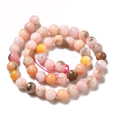 Natural Imitation Pink Opal Beads Strands G-G992-A03-1
